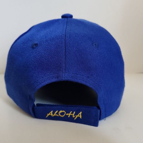 Island Crew Hawaii Blue Yellow Adjustable Mens Womens Hat New Without‎ Tags - Picture 3 of 7